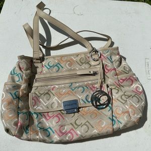 Liz Claiborne Purse Tan with Logo